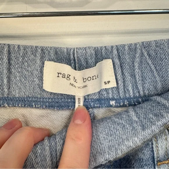 rag & bone Miramar Wide Leg Cotton Terry Pants Size S - Picture 15 of 15